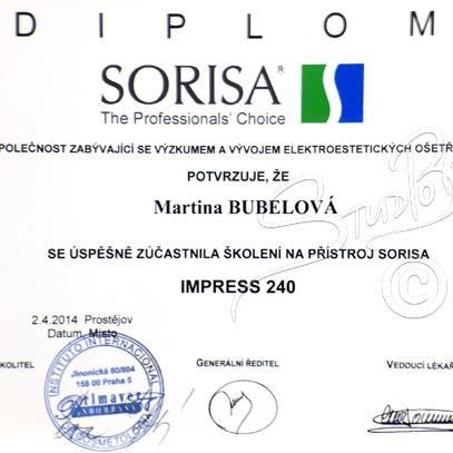 Certifikát 1