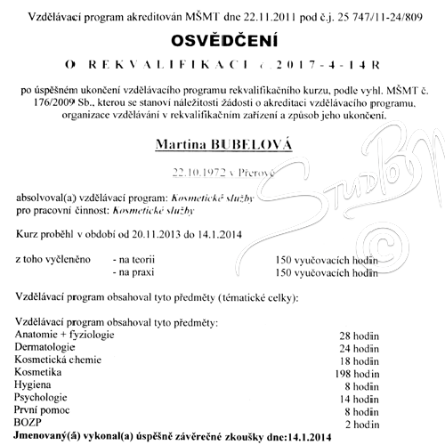 Certifikát 3