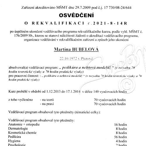 Certifikát 5